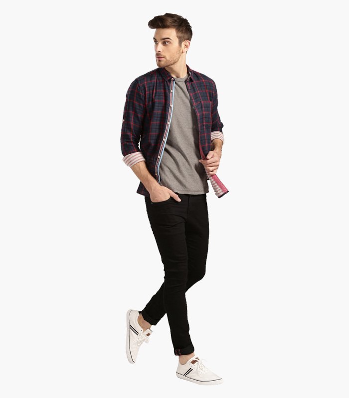 Men-Navy-Red-Checked-Slim-Fit-Casual-Shirt-4-1.jpg